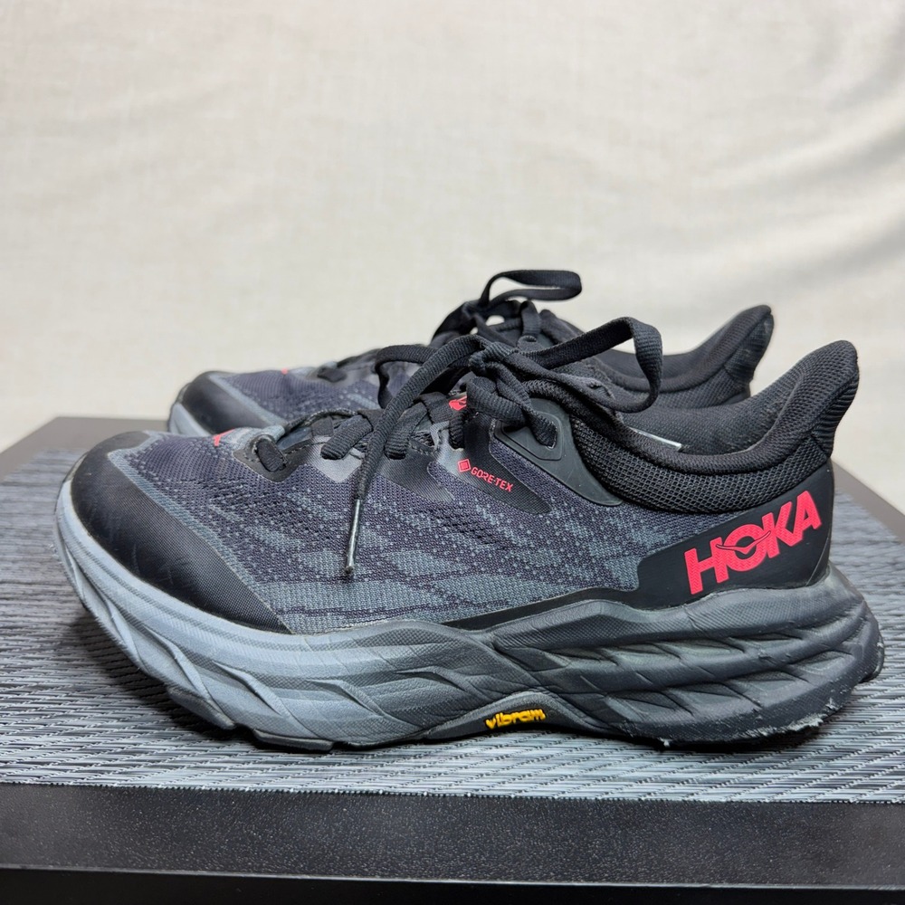 Hoka Speedgoat 5 GTX - Women's 5 - Black Trail Running Shoes 1127913-BBLC